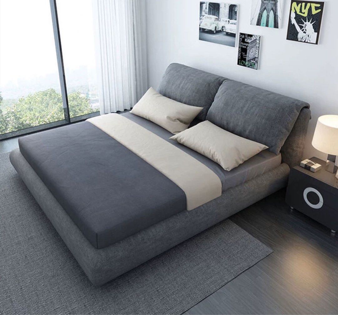 ROSJE Modern Ergonomic Fabric Bedframe