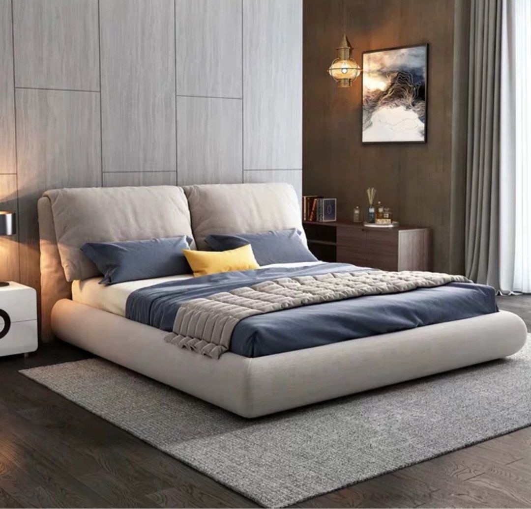 ROSJE Modern Ergonomic Fabric Bedframe