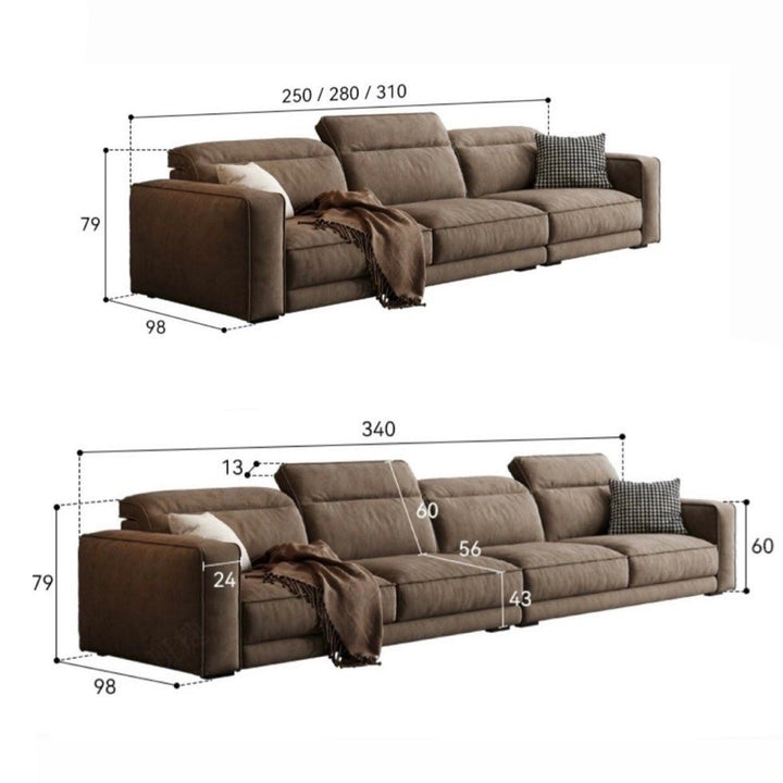 TREVORA Modern Scratch Proof Fabric Sofa