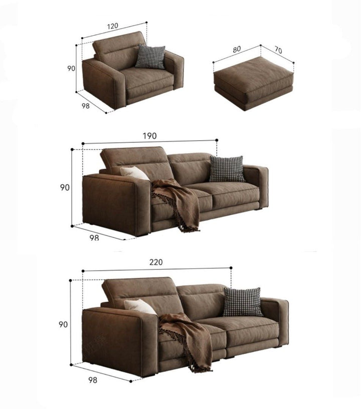 TREVORA Modern Scratch Proof Fabric Sofa