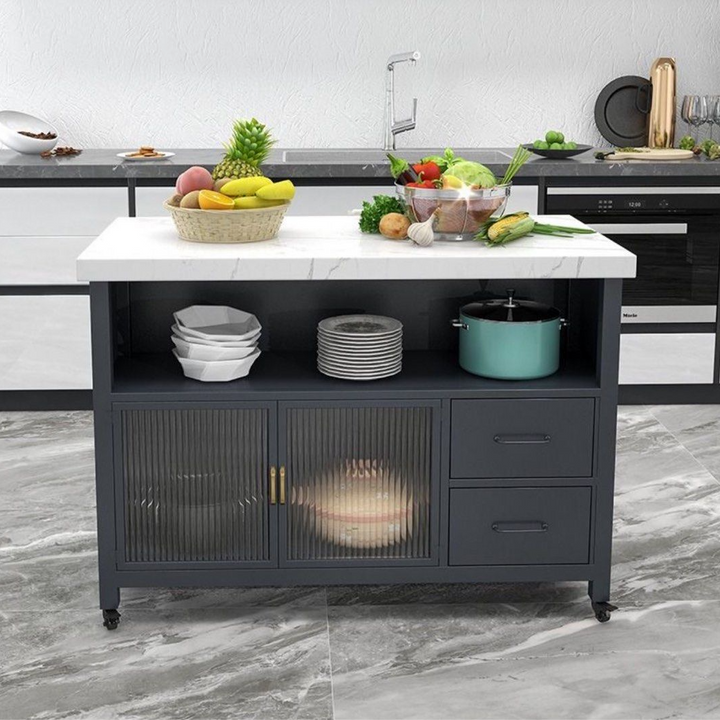 ROVER Modern Marble Kitchen Island