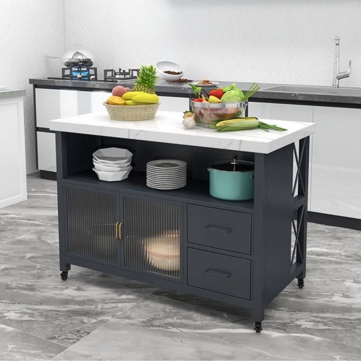 ROVER Modern Marble Kitchen Island