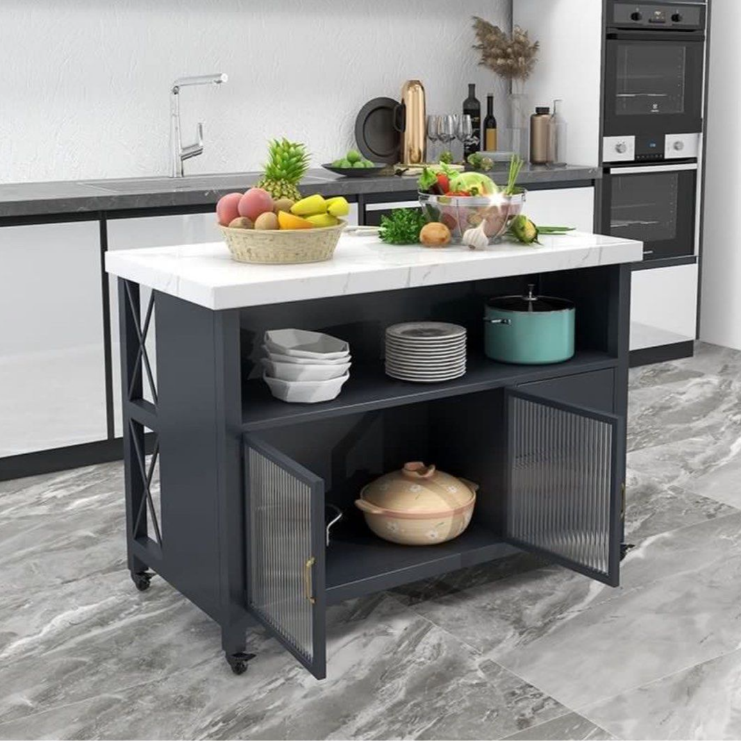 ROVER Modern Marble Kitchen Island