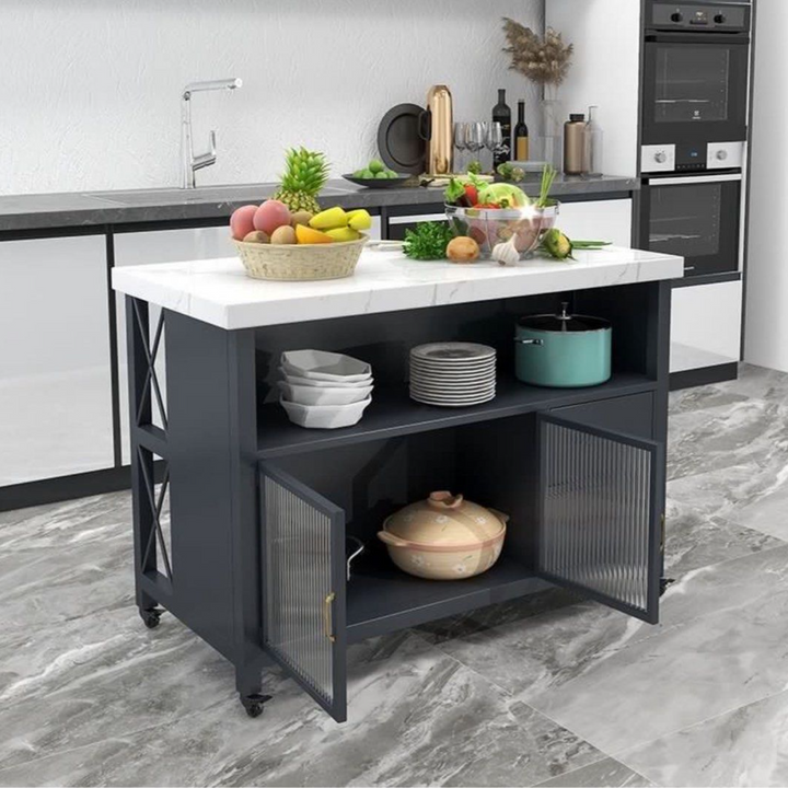 ROVER Modern Marble Kitchen Island