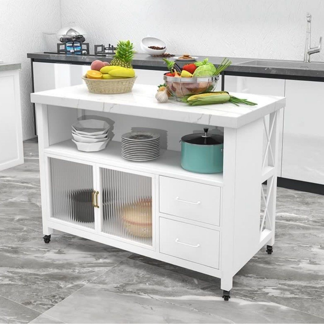 ROVER Modern Marble Kitchen Island