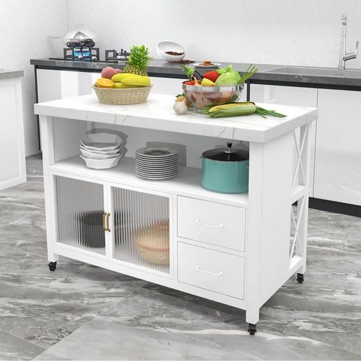 ROVER Modern Marble Kitchen Island