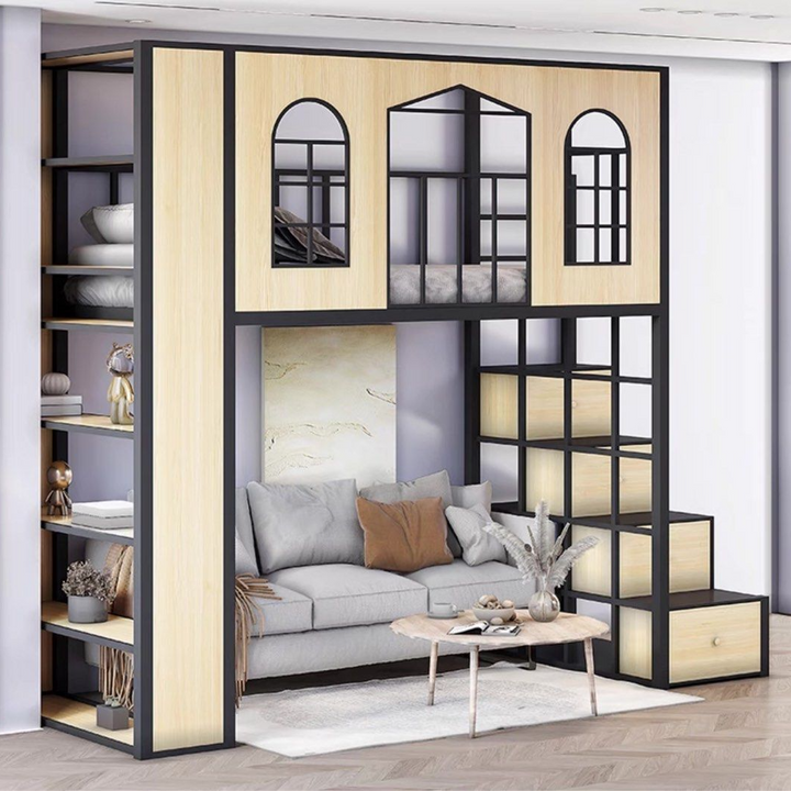ROZI Modern Industrial Loft Bed