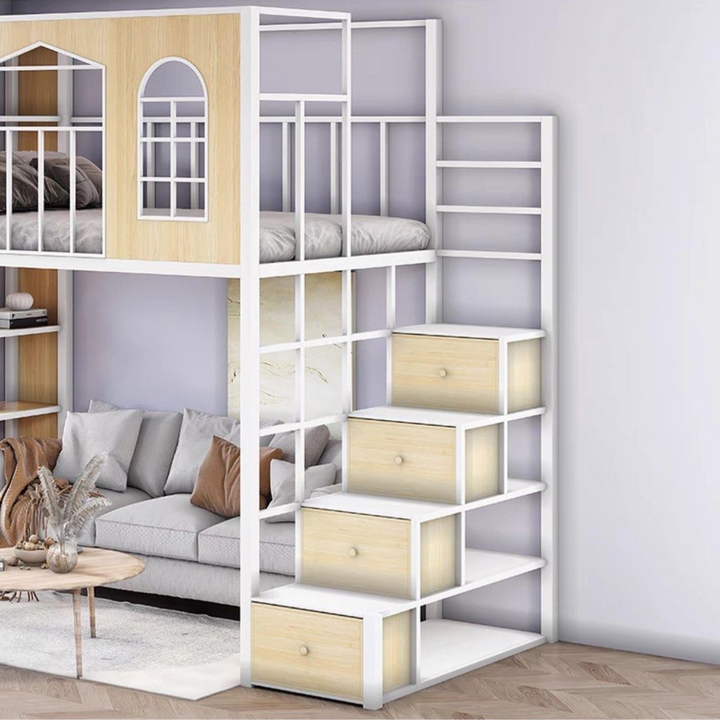 ROZI Modern Industrial Loft Bed