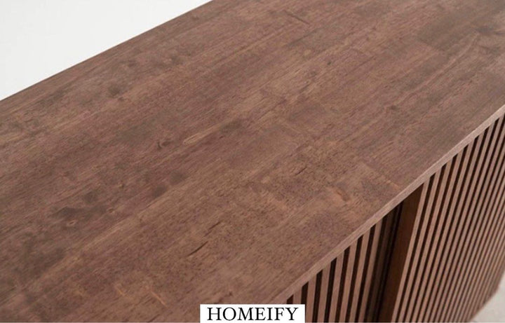KEEVE Rustic Wood TV Console