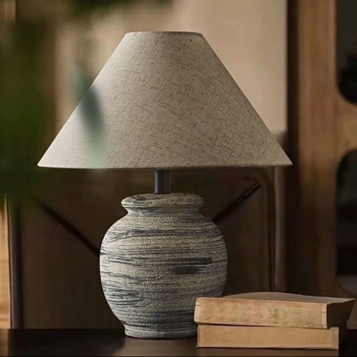 RYDA Japandi Ceramic Table Lamp