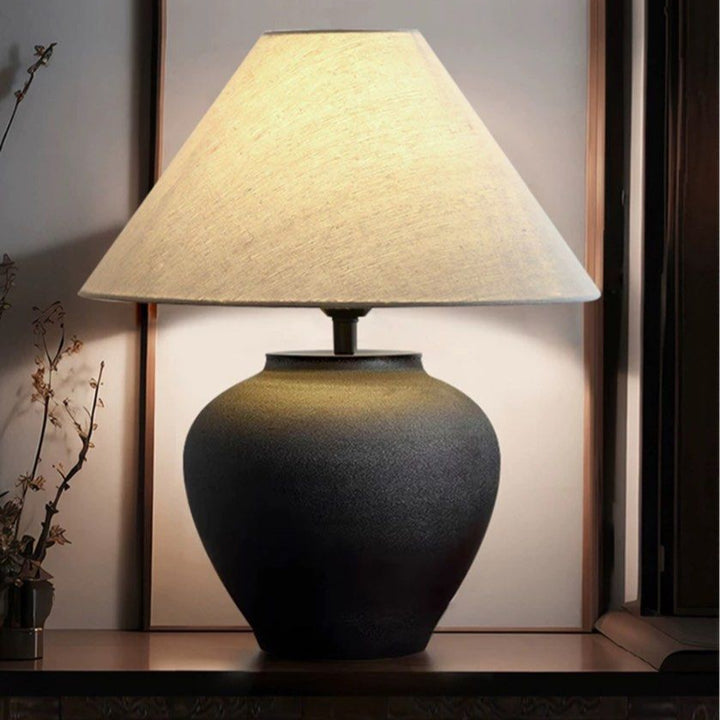 RYDA Japandi Ceramic Table Lamp