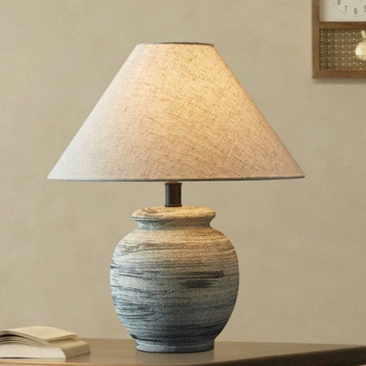 RYDA Japandi Ceramic Table Lamp