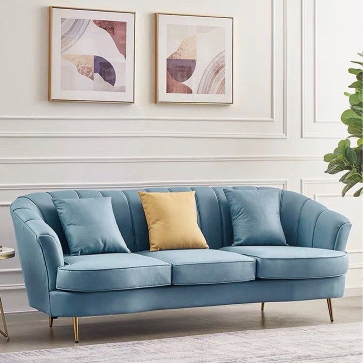 ODAVELLE Victorian Velvet Sofa