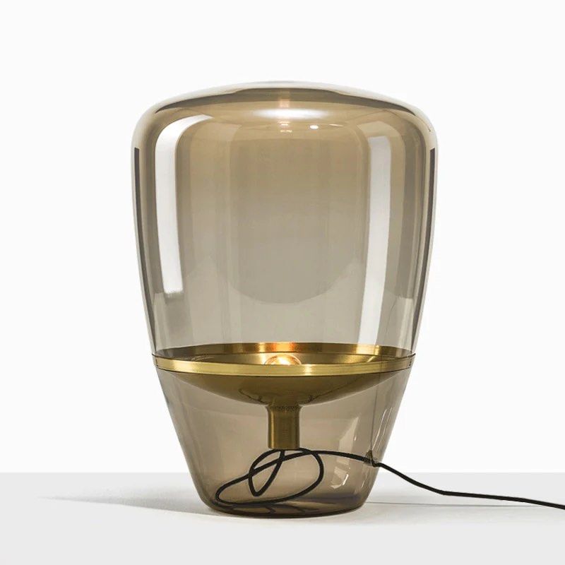SANJOE Glass Shade Table Lamp
