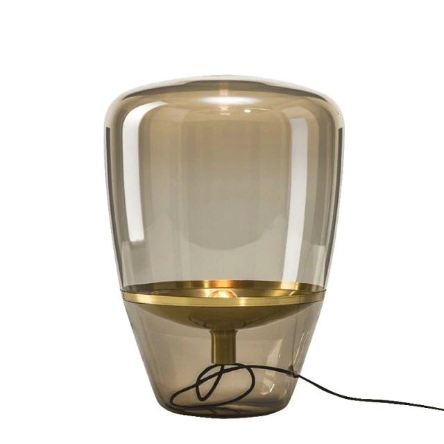 SANJOE Glass Shade Table Lamp