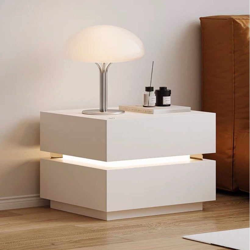 SANZEN Modern LED Bedside Table