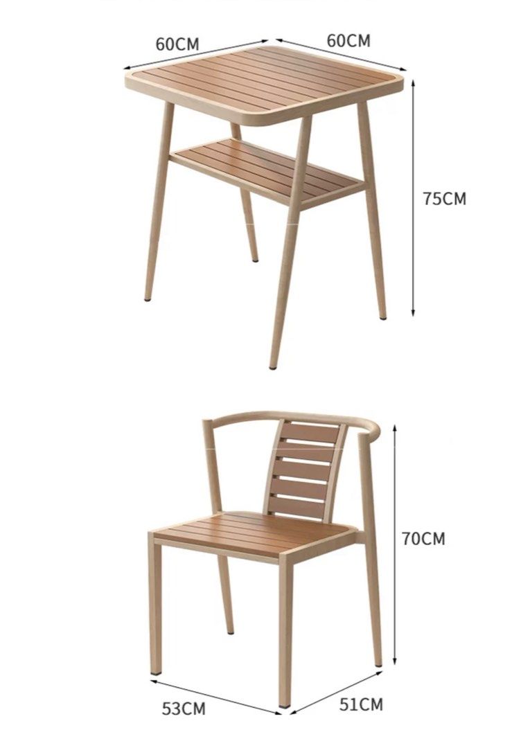 IDEN Modern Outdoor Table & Chairs Set