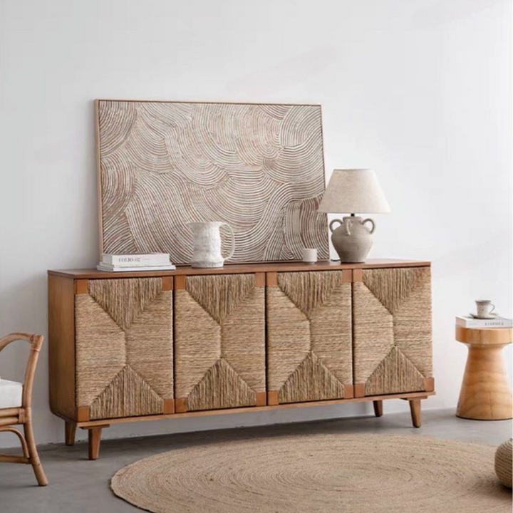 GAEL Vintage Rattan Sideboard