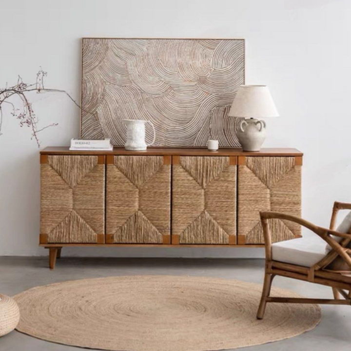 GAEL Vintage Rattan Sideboard