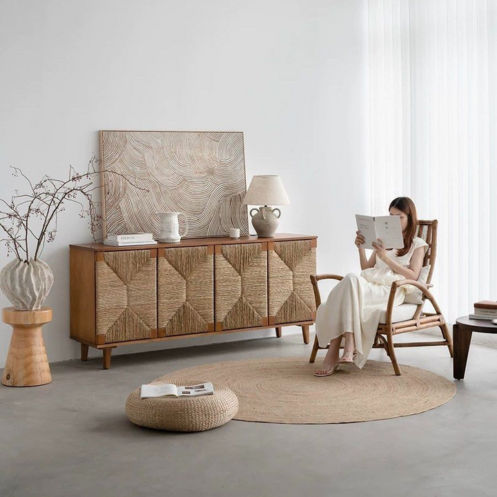 GAEL Vintage Rattan Sideboard