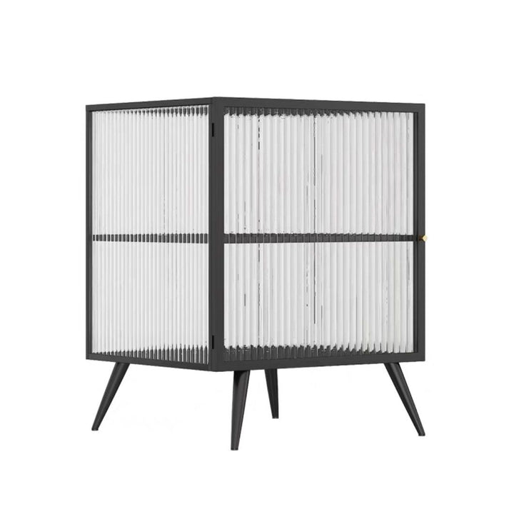 SECO Modern Glass Side Table / Cabinet