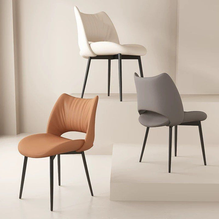 QUINZEL Modern Leather Dining Chair
