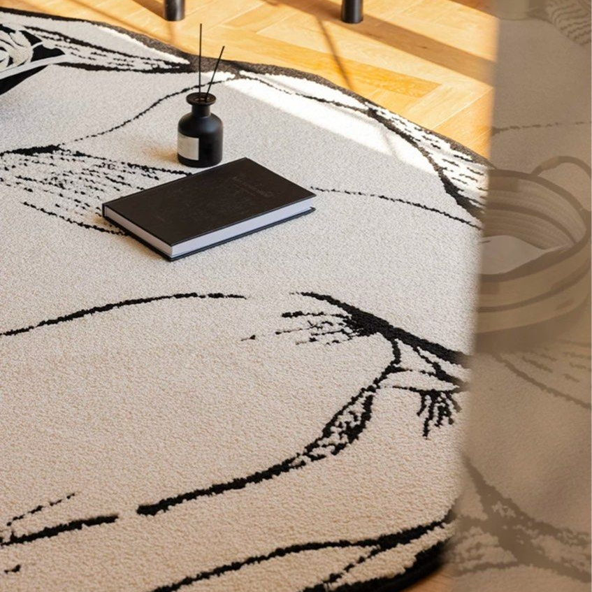 ALJEO Modern Waterproof Rug