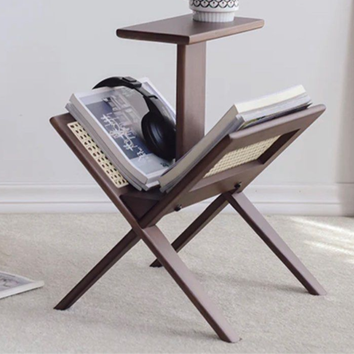 RAMOS End Table with Mini Bookcase
