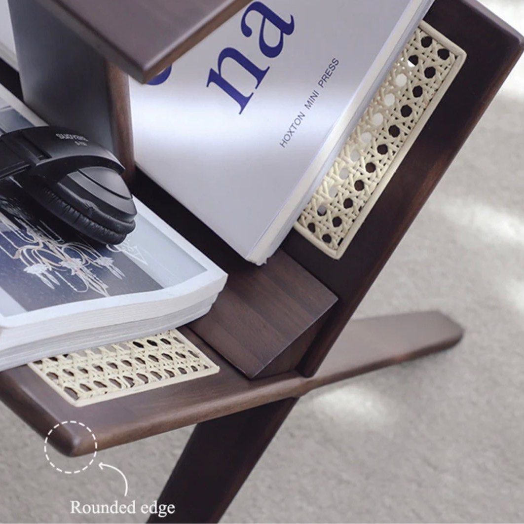 RAMOS End Table with Mini Bookcase