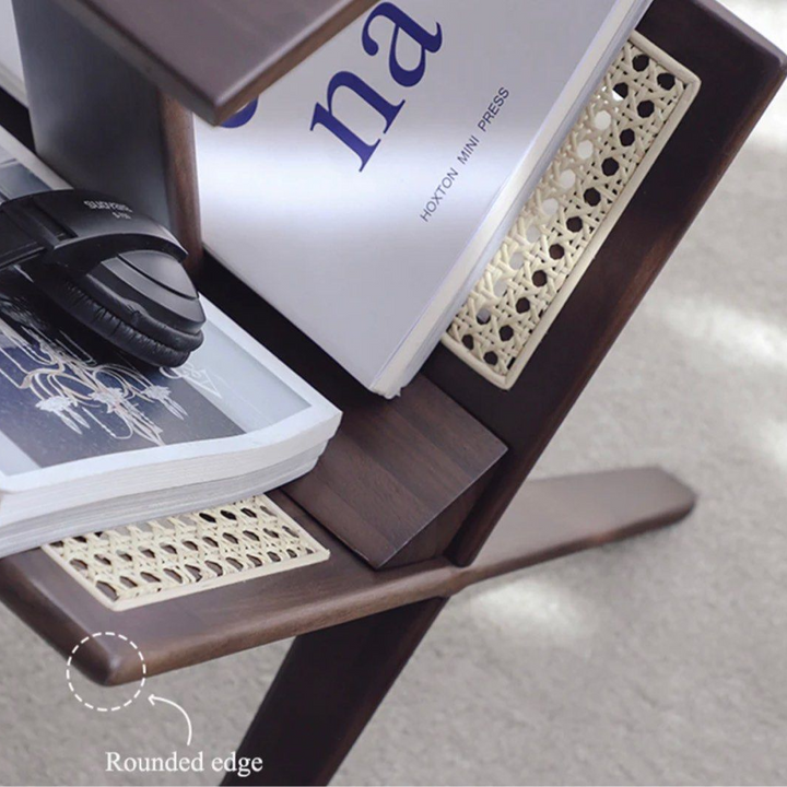 RAMOS End Table with Mini Bookcase