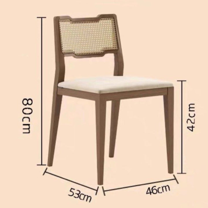RONAN Mid-Century Solid Wood Dining Chair - Radical Homes Singapore