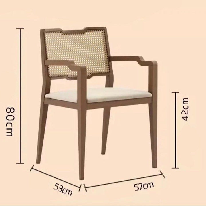 RONAN Mid-Century Solid Wood Dining Chair - Radical Homes Singapore