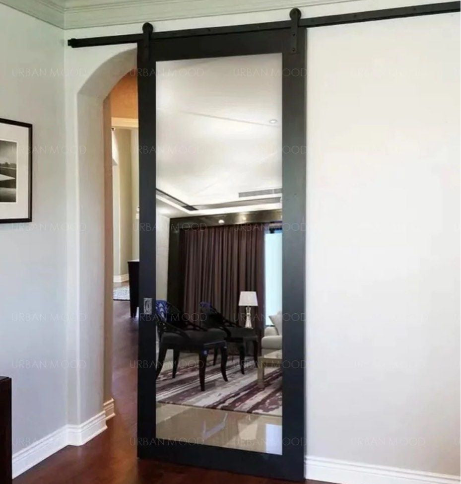 SELENA Rustic Sliding Mirror Door