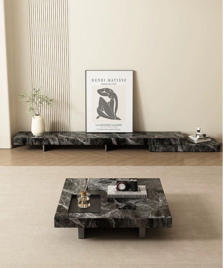 TYBER Modern Marble TV Console