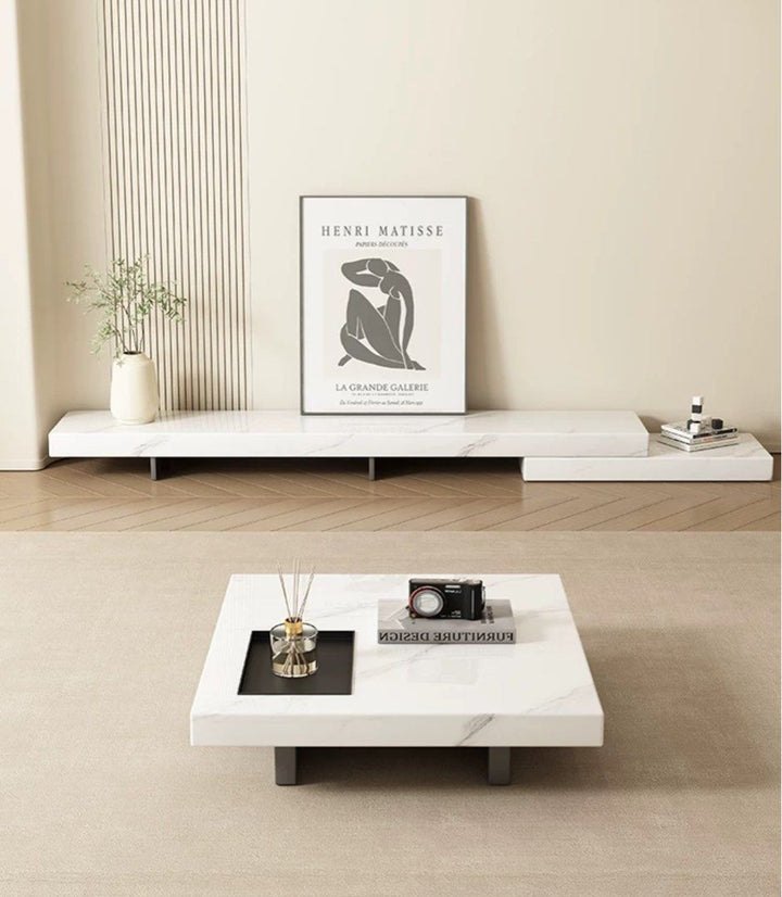 TYBER Modern Marble TV Console
