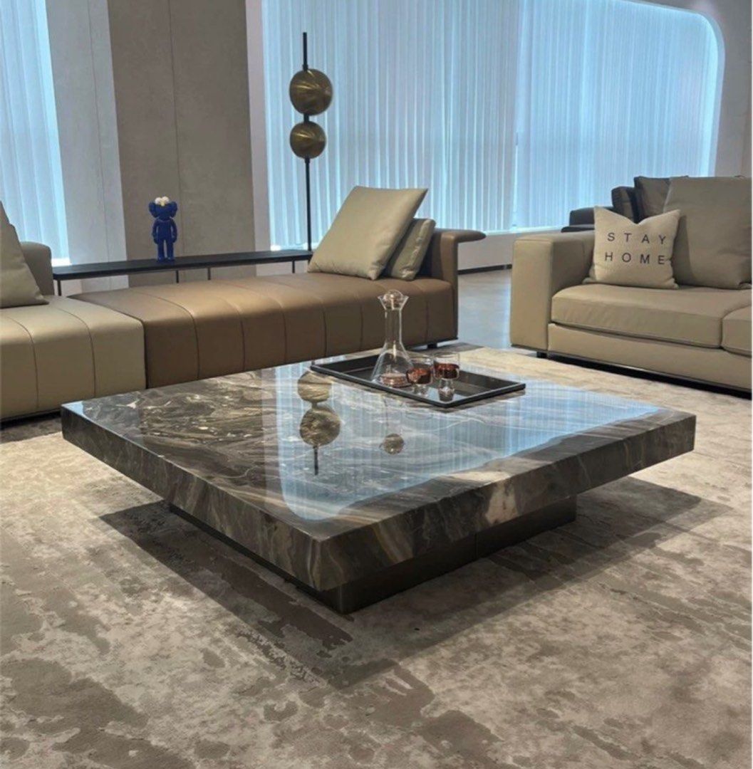 TYBER Modern Marble TV Console