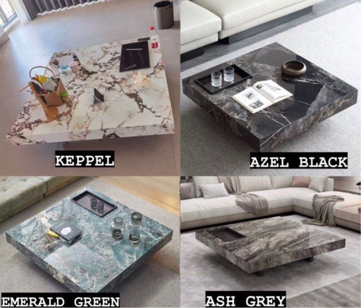 TYBER Modern Marble TV Console