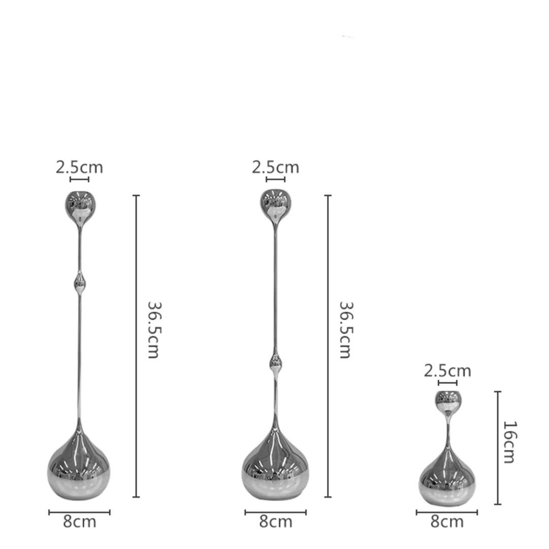 SERGIO 3 Piece Iron Candlestick Set
