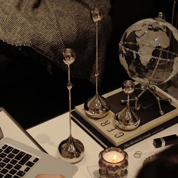 SERGIO 3 Piece Iron Candlestick Set