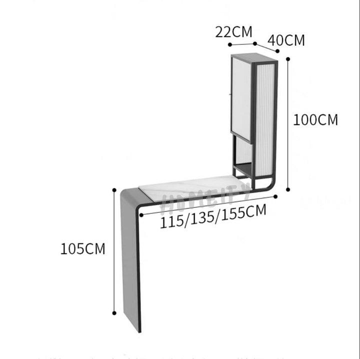 JAYDAN Modern Floating Bar Table