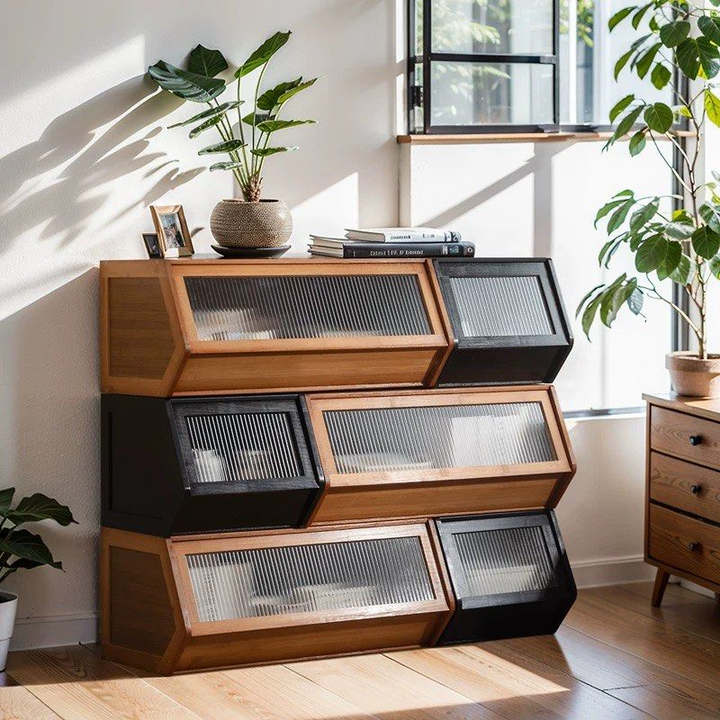 BASVE Modern Modular Storage Cabinet