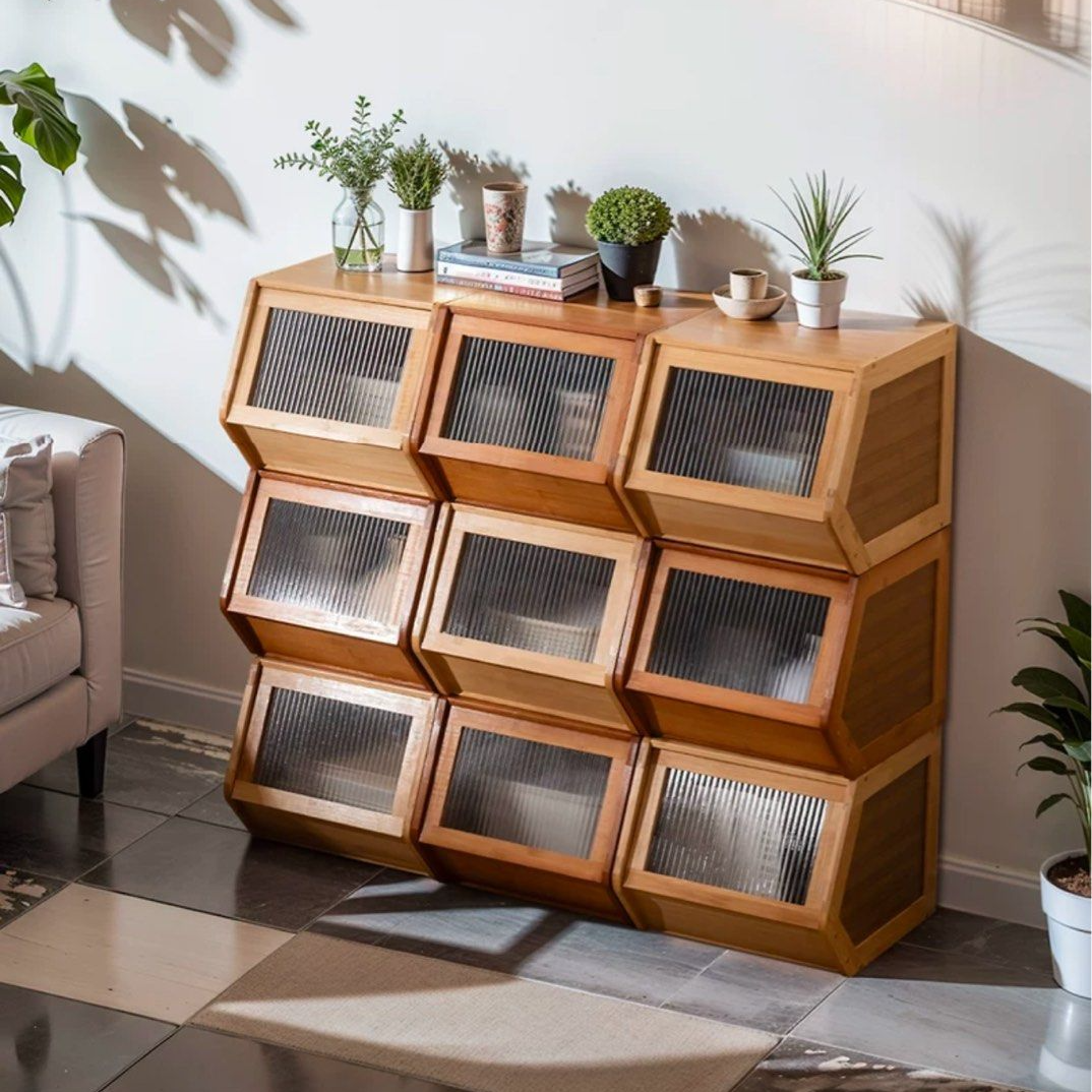 BASVE Modern Modular Storage Cabinet