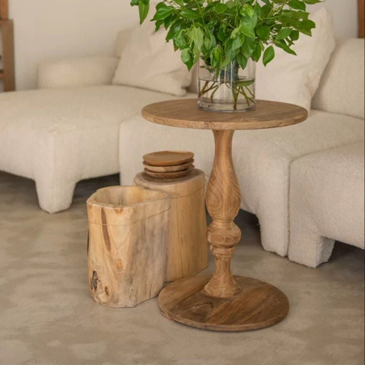 DOROTHY Mid-Century Solid Wood Side Table