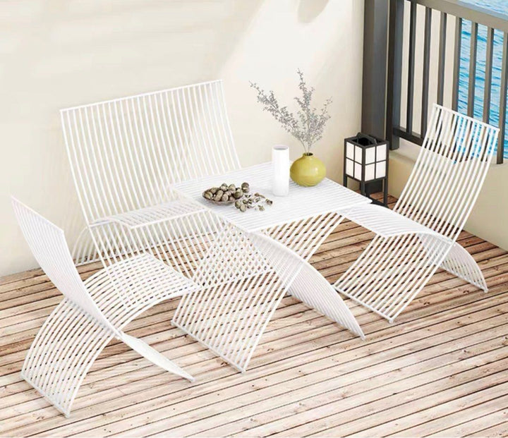 PRINE Modern Outdoor Table and Chair Set