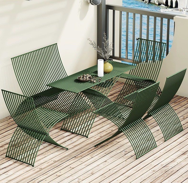 PRINE Modern Outdoor Table and Chair Set