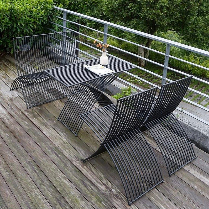 PRINE Modern Outdoor Table and Chair Set
