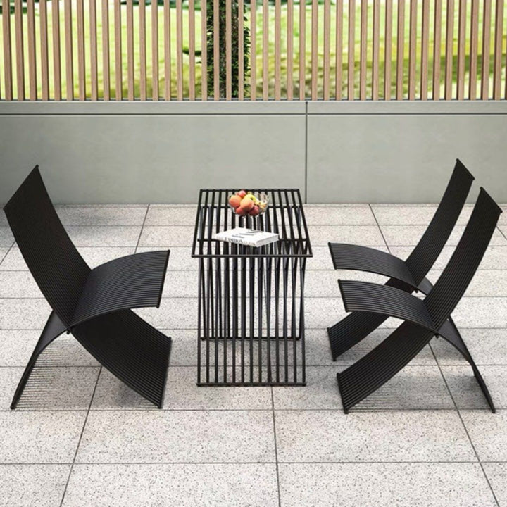 PRINE Modern Outdoor Table and Chair Set
