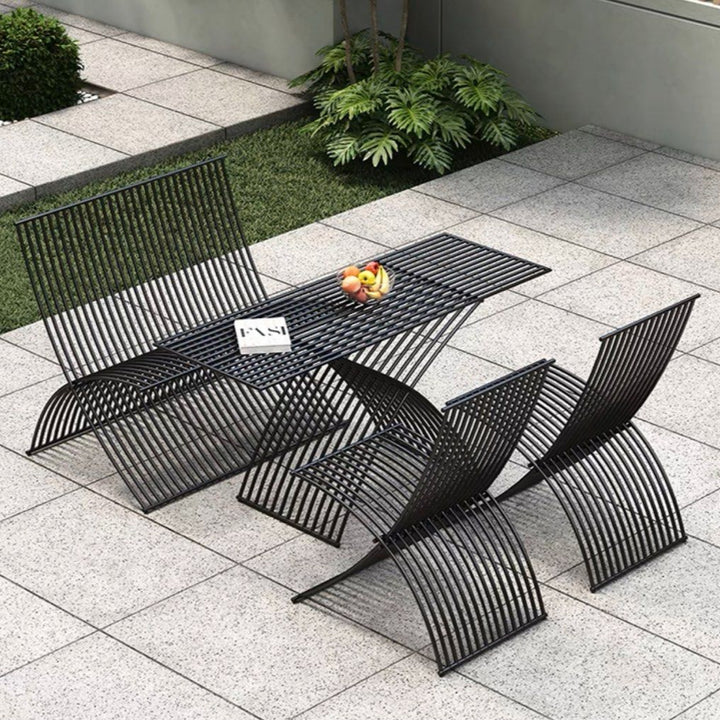 PRINE Modern Outdoor Table and Chair Set