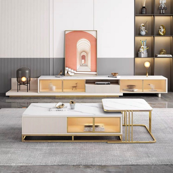KAIROS Modern Extendable TV Console & Coffee Table