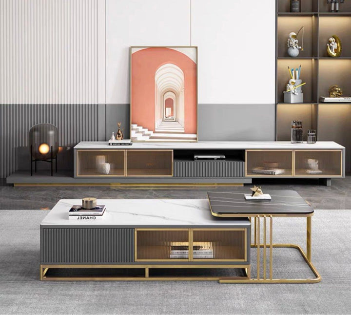 KAIROS Modern Extendable TV Console & Coffee Table